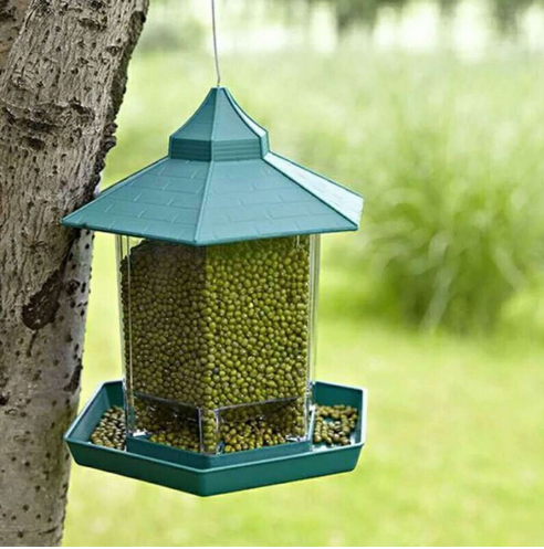 DPI:cae5c47a7533 Green Hanging Bird Feeder - 1