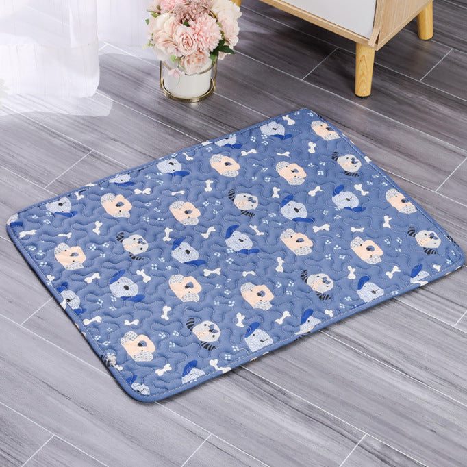 Washable dog pee pad - Blue Dog
