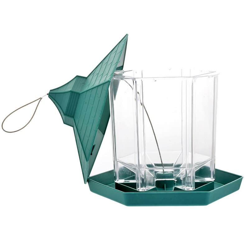 Green Hanging Bird Feeder - gallery view 5