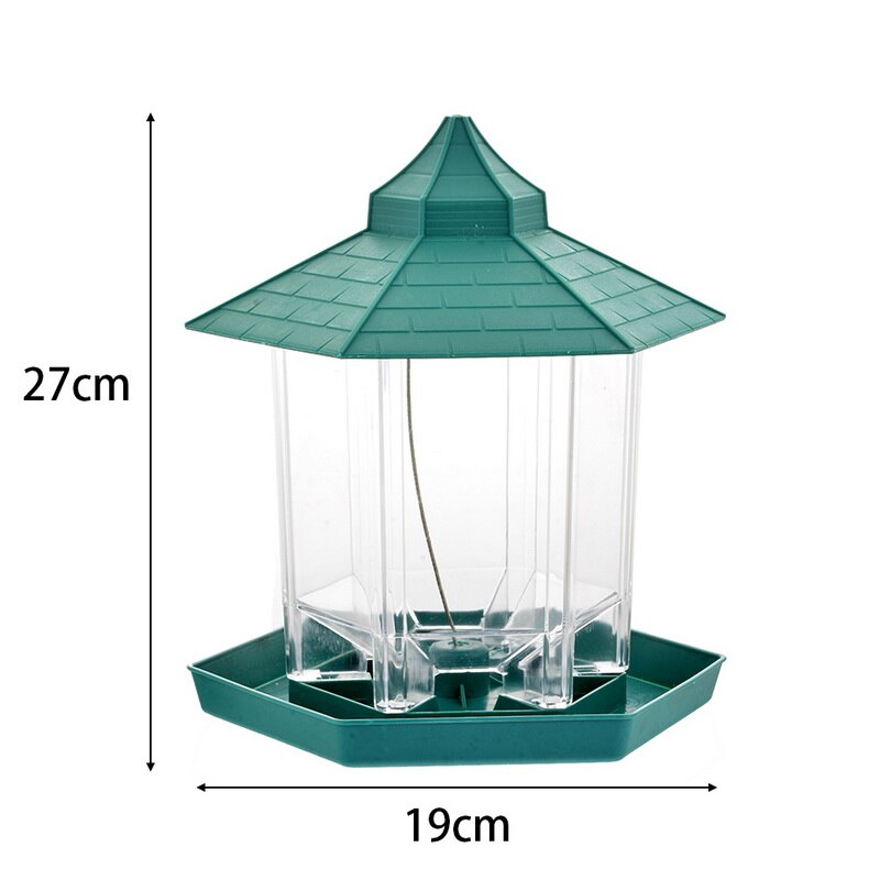 Green Hanging Bird Feeder - gallery view 6