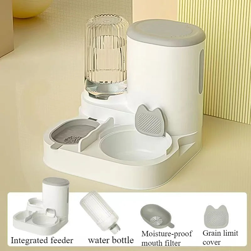DPI:3e1ef8015739 Dual-Bowl Automatic Cat Feeder – 20-Cup Timed Food Dispenser for Two Cats - 2