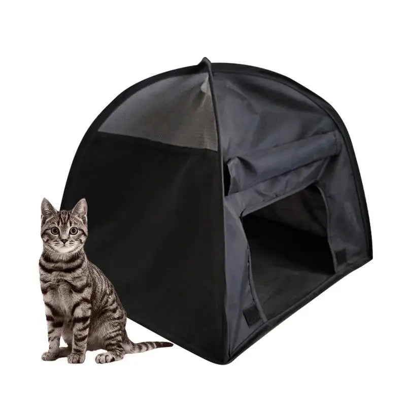 DPI:5fa0af23aec2 Foldable Outdoor Cat House — Waterproof & UV-Blocking Pet Tent for Stray, Barn, or Travel Cats - 1