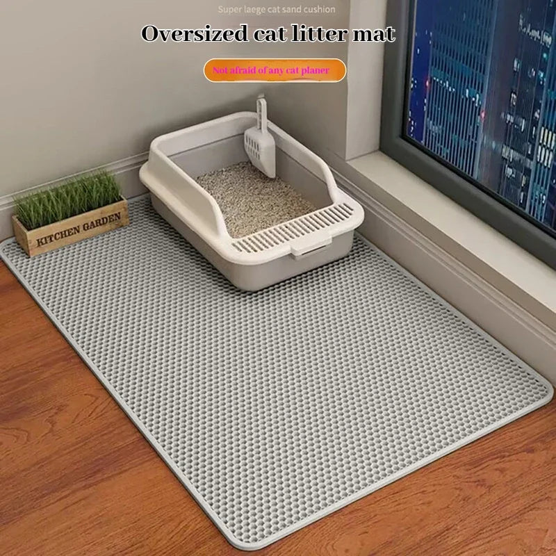 DPI:f2c1826038f1 Honeycomb Cat Litter Mat — Double-Layer, Non-Slip & Waterproof - 1