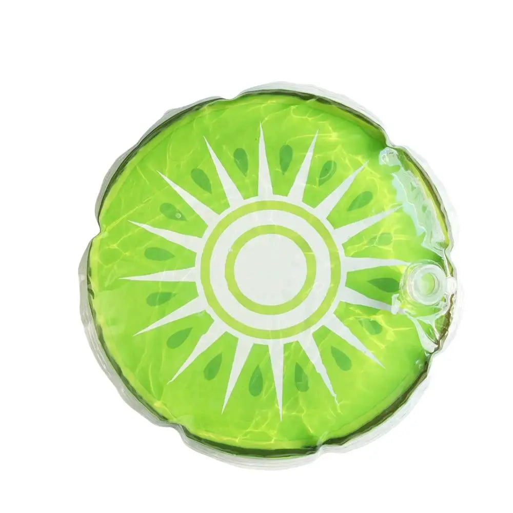 DPI:864a540a5146 Round Dog Cooling Mat – Water-Filled, Fruit-Printed, Portable Pet Cool Pad - 4
