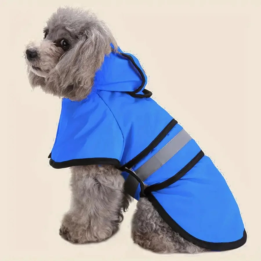 DPI:031601020c4a Waterproof Dog Raincoat — Adjustable, Reflective & Hooded - 1