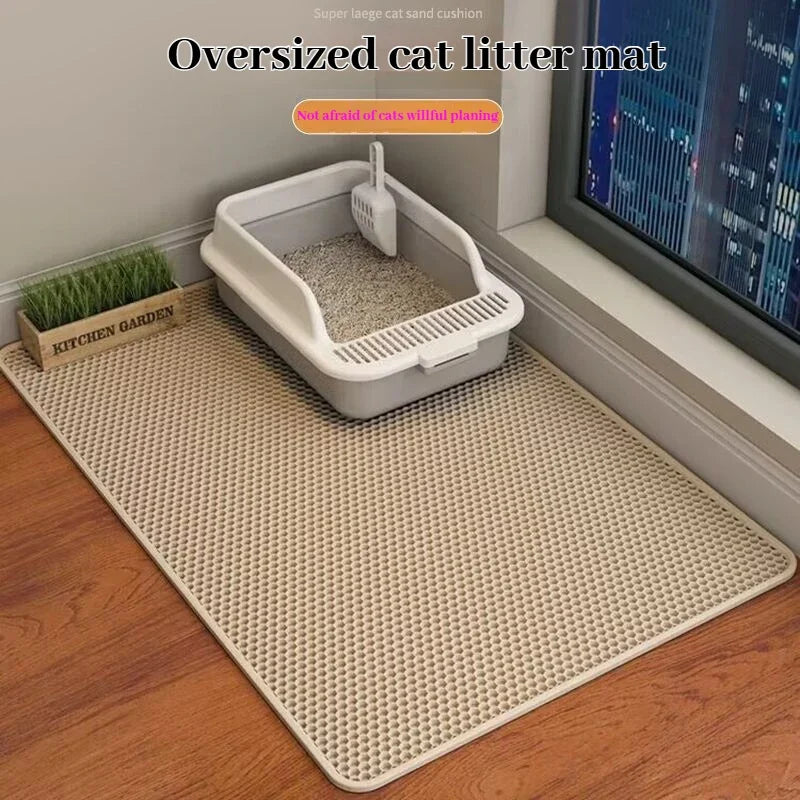 DPI:aaa7ff1af028 Honeycomb Cat Litter Mat — Double-Layer, Non-Slip & Waterproof - 2