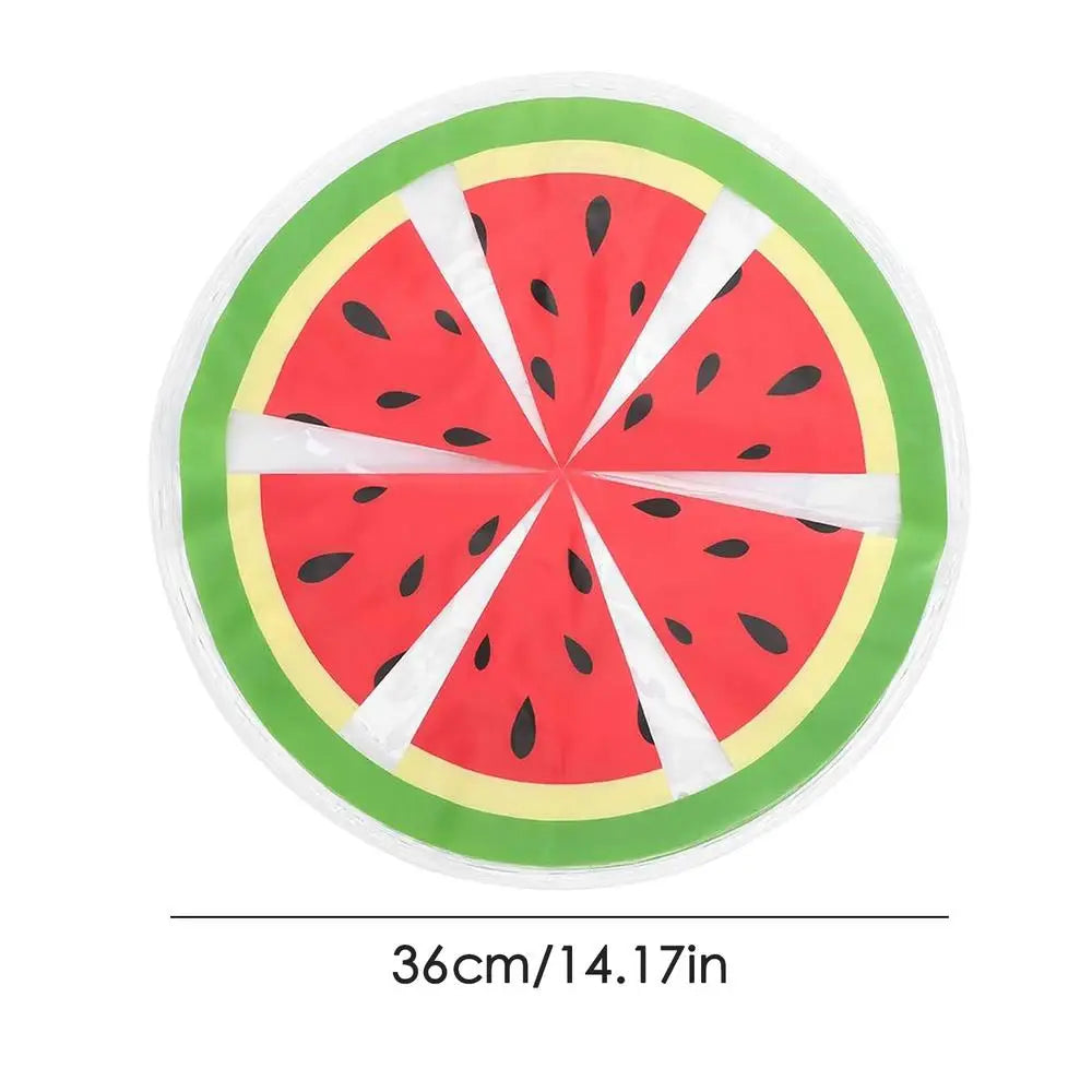 DPI:b9d22825986f Round Dog Cooling Mat – Water-Filled, Fruit-Printed, Portable Pet Cool Pad - 1