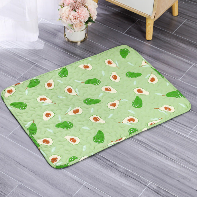 Washable dog pee pad - Green Avocado